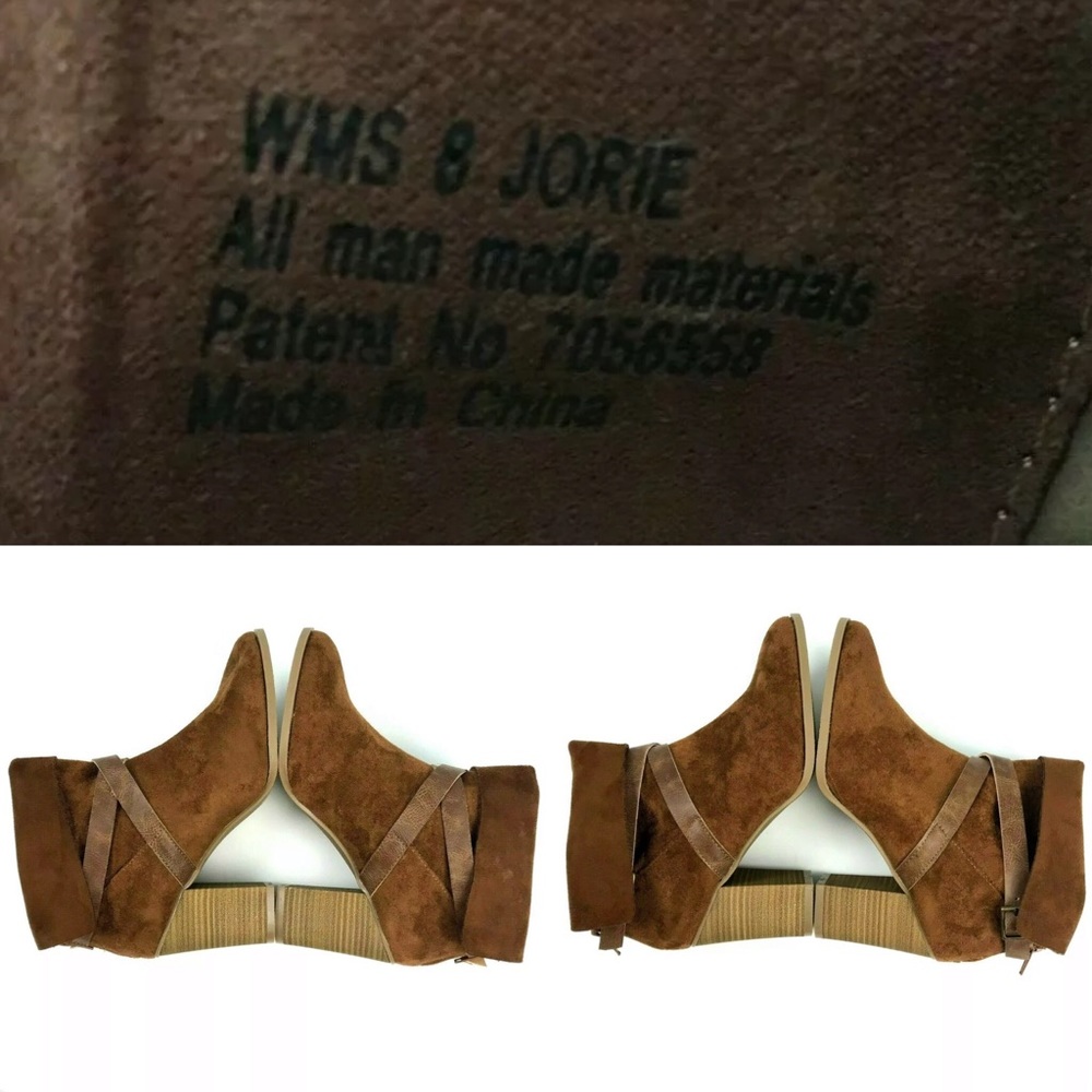 ❌ SOLD ❌New Directions Jorie Cognac Suede Ankle Booties 8 - Picture 8 of 8